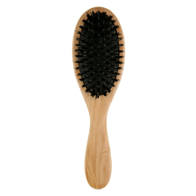 Cepillo para Cabello jinwen Desenredante de madera natural para Cabello Grueso y Ondulado