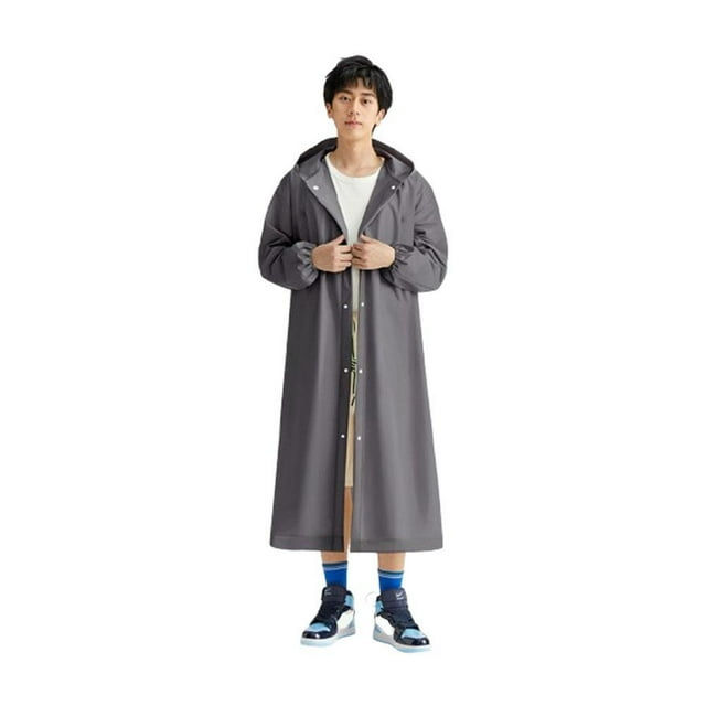 Imperméable Léger en EVA pour Adultes, Poncho de Pluie Réutilisable et Portable à Couverture Complète pour la Randonnée, le Camping, les Voyages, les Activités de Plein Air