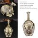 thumbnail image 3 of Figurita Camello, aleación De Zinc Tapa Medio Cerrada Impreso A Mano 3D Patrones Animal Baratija Joyero Bisagra Esmalte Portátil Caja De Baratijas, 3 of 7