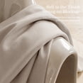 thumbnail image 5 of NICETOWN 100% Blackout Linen Curtains, Birch, 52" W x 84" L, 2‑Panel Set, 5 of 9