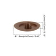 thumbnail image 2 of Screw Cap Covers, 120 Pack 11.8x3.3mm Plastic Screw Decoration Cover, Dark Coffee, 2 of 5