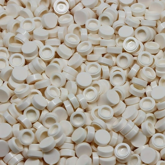 560 Piece Building Tile Bulk, Round 1x1, Compatible with Lego Parts and Pieces