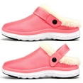 thumbnail image 6 of Men's Women's Lined Clogs Winter Slippers House Slippers Plush Fleece Garden Shoes Home Shoes Slip On Warm Indoor Outdoor Pink, 6 of 6