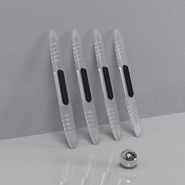 Protectores de borde de puerta de coche, manija de puerta anticolisión antiestática, parte trasera de silicona 4 piezas claras Sharpla Guardias del borde de la puerta del coche