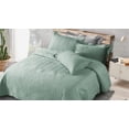 thumbnail image 1 of PureCotton Solid Reversible Bedcover Set - Mint Green, 1 of 1