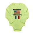 thumbnail image 1 of CafePress - Made In America With French Parts Body Suit - Long Sleeve Infant Bodysuit, 1 of 1