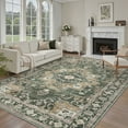 thumbnail image 5 of SIXHOME 8'x10' Area Rugs for Living Room Washable Traditional Distressed Carpet Non Slip Soft Retro Floral Indoor Throw Rug for Bedroom Dinning Room Vintage Green, 5 of 8