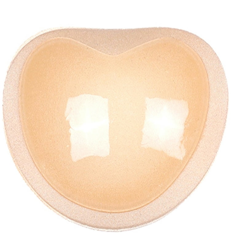 1pair Invisible Heart Padding Silicone Magic Bra Insert Pads Adhesive  Breast Enhancer Bikini Push Up Bra For Women Bra Swimsuit
