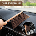 thumbnail image 6 of Hand Broom Cleaning Brush Soft Bristles Dusting Brush with Wooden Handle for Car Bed Couch Furniture Clothes Garden Draft, 6 of 6