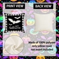 thumbnail image 5 of Halloween Throw Pillow Covers 18x18 Inch, Rustic Linen Decorative Square Pillowcases, Farmhouse Holiday Cushion Covers for Couch Sofa Living Room Bedroom Outdoor Home Decor, 5 of 6
