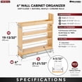 thumbnail image 2 of Rev-A-Shelf 5" Door/Drawer Base Soft-Close Cabinet Organizer, 448-BDDSC-5C, 2 of 9