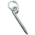 thumbnail image 2 of Round Cotter Pin & Chain 10mm by 110mm for Trailer Tipper Tailgate Tailboard, 2 of 3