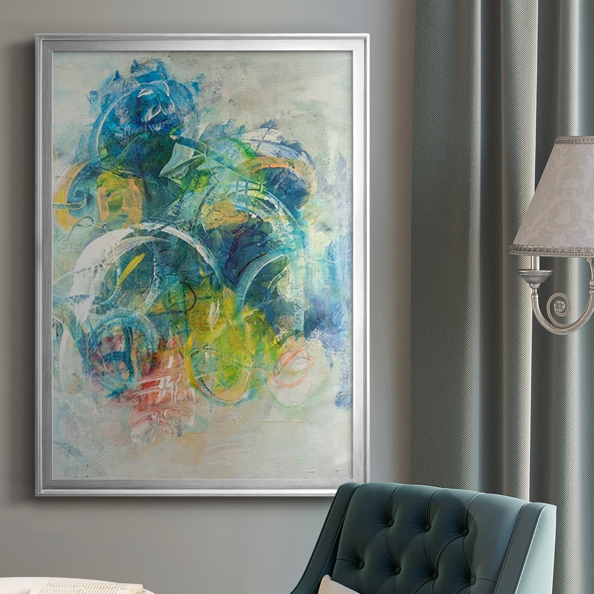 Silent Energy I Premium Framed Print, in Gold, Black, or Silver - Ready to Hang