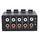 thumbnail image 4 of CX400 Mini mezclador estéreo pasivo Mini mezclador estéreo portátil de 4 canales para reproductor de CD Unidad de cinta Computadora Teléfono móvil Tableta Negro, 4 of 5