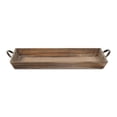 thumbnail image 3 of Cheungs Solid Wood Tapered Decor Tray with Metal Handles, 3 of 4