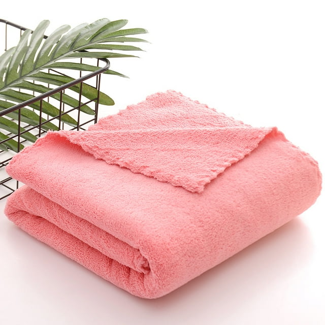 Nvzi Toalla de baño de lujo, toalla de algodón ultrasuave, toalla altamente absorbente, incluye 1 toalla de baño de 27,5 x 55 pulgadas, color rosa.