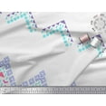 thumbnail image 1 of Soimoi White polyester Crepe Fabric Aztec Geometric Print Sewing Fabric Yard 42 Inch Wide, 1 of 3
