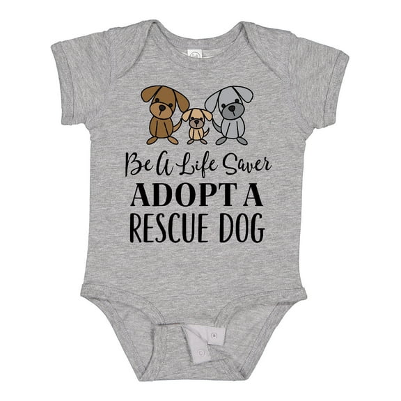 Inktastic Adopt a Rescue Dog Pet Boys or Girls Baby Bodysuit