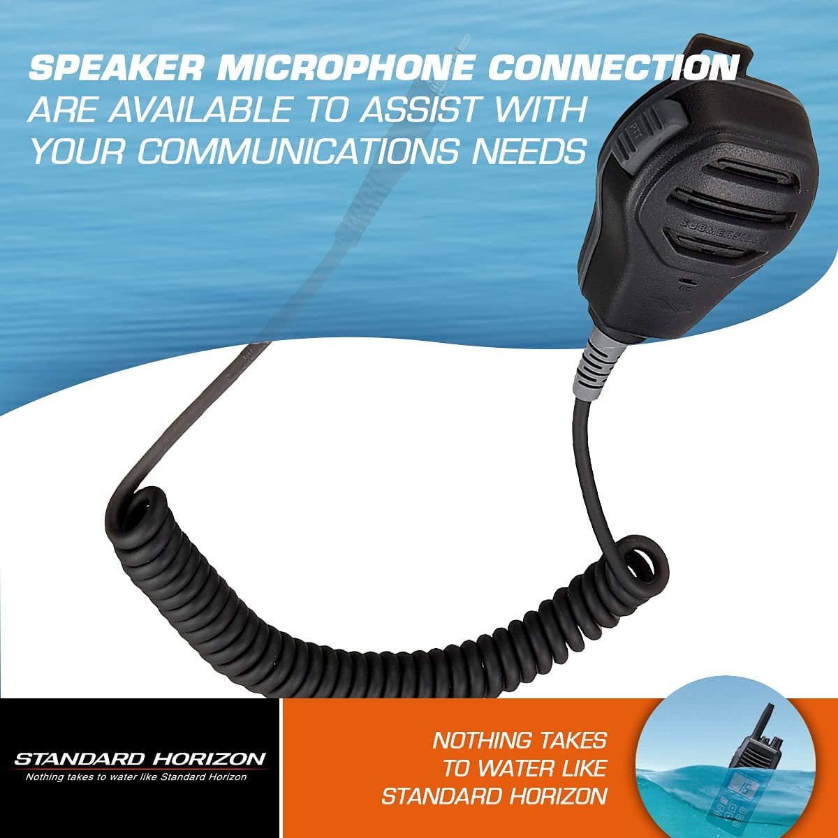 6" Black Submersible Speaker Microphone for 750/760/850