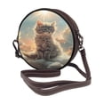 thumbnail image 2 of Lsque Sunshine Cloud Kitten Pattern Shoulder Bag – Microfiber Leather Crossbody with Detachable Strap & Handle Ring, Waterproof & Durable, Elegant Everyday Carry, 2 of 5