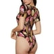 thumbnail image 2 of Balery Ice Cream Cake Body de cuello redondo de manga corta para mujer Tops de manga corta Tops básicos-X-Large, 2 of 7