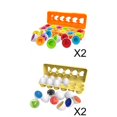thumbnail image 1 of 24x Montessori Clasificador Huevo A Juego Juguetes Educativos Rompecabezas Formas Geométricas Sunnimix none, 1 of 8