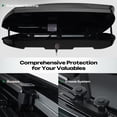 thumbnail image 6 of 14 Cubic Feet Rooftop Cargo Box AUSUM MOTOR Large Dual Side Opening Hard Shell Weatherproof Storage Boxes 110LBS Capacity Matte Black, 6 of 10