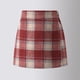thumbnail image 3 of Falda a cuadros de lana roja para niña, estilo occidental, de otoño e invierno, de cintura alta, para niña, 3 of 6