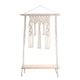 thumbnail image 1 of Estante colgante de pared - Estantes de pared con cuerda tejida hecha a mano - Para cocina, baño, almacenamiento en el hogar, estante flotante de pared para plantas de interior, 1 of 6