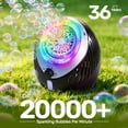 thumbnail image 2 of Batería recargable Bubble Machine Play-Act para niños con solución, 2 of 9