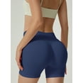 thumbnail image 2 of Chiclily Womens High Waisted Quick-Dry Shorts with 4-Way Stretch Technology for Daily & Sports Activities, Navy Blue XS, 2 of 6