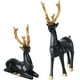thumbnail image 2 of 2 figuras decorativas de renos, adornos navideños de renos, figuras de ciervos, decoración de escritorio de resina, 2 of 8