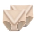 thumbnail image 6 of Fewfanhot 2PC Fashion Breathable Leak-Proof Solid Color Panties - Women's Mid-Rise Cotton Comfy Period Briefs for All Season EveryDay Wear, 6 of 9