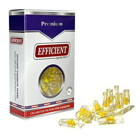 EFFICIENT Cigarette Filters, Filter Tips For Cigarette Smokers 1 Pack (30