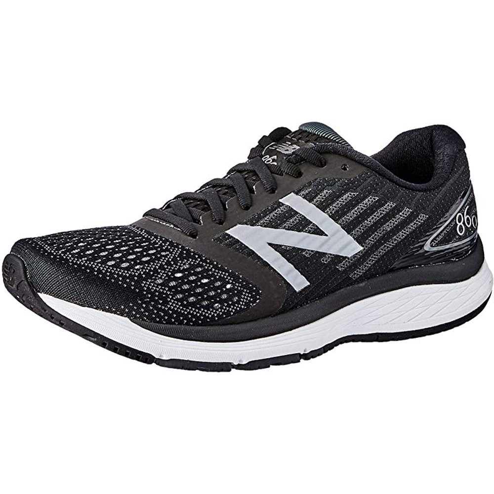 New Balance - New Balance Men's 860V9 Running Shoe, Black/White, 9.5 2E ...