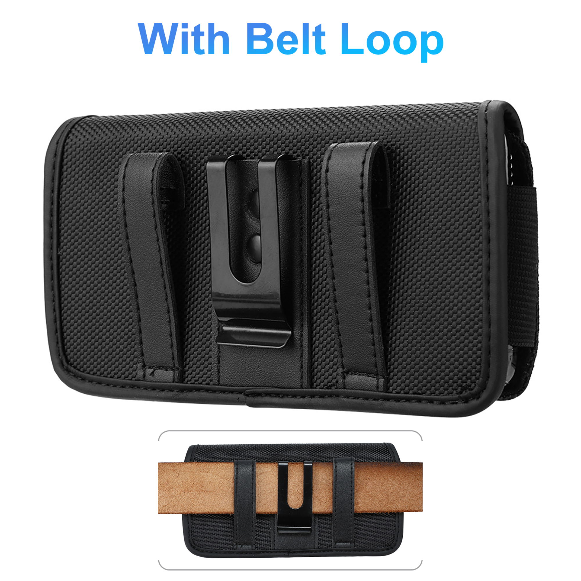 EEEkit Universal Belt Clip Phone Holster – Black photo 5