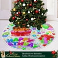 thumbnail image 6 of FMSHPON Happy Birthday Balloons Cakes Xmas Christmas Tree Skirt Stand Mat for Holiday Party Decoration Indoor Outdoor 36 inches, 6 of 6