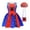 Red, variant on Red Blue Superhero Spider Dress Costume with Sequin Bodice for Festive Party Halloween Cosplay Gown 110