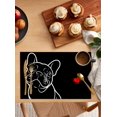 thumbnail image 2 of French Bulldog Placemats Set of 4 Red Love Heart Cute Dog Heat Insulation Washable Place Mats, Rustic Non-Slip Table Mats for Dining Table Party Kitchen Decor,13x19 Inch, 2 of 4