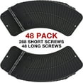 thumbnail image 6 of 48 Pack Rounded Matte Black Door Hinges 3.5" x 3.5 Inch 5/8" Radius Interior 3 1/2 Inch TDCHINGES, 6 of 6