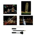 thumbnail image 2 of Scratch Art City Scenery Building Painting Paper DIY Scratchboard, 2 of 9