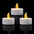 thumbnail image 1 of Velas de té LED KOABY, parpadeantes, sin llama, amarillo cálido, 200 unidades, 1 of 7