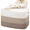 Brown-one, variant on CHERISHGARD 70L Large Cotton Rope Basket, Rectangle Woven Storage Basket for Organizing Blankets,Clothes, Towels, Pillows