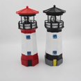thumbnail image 4 of Kearding Luz alimentada por energía Solar, forma de faro impermeable, decoración de jardín, Sensor inteligente, lámpara giratoria de alto brillo, rojo blanco, 4 of 6