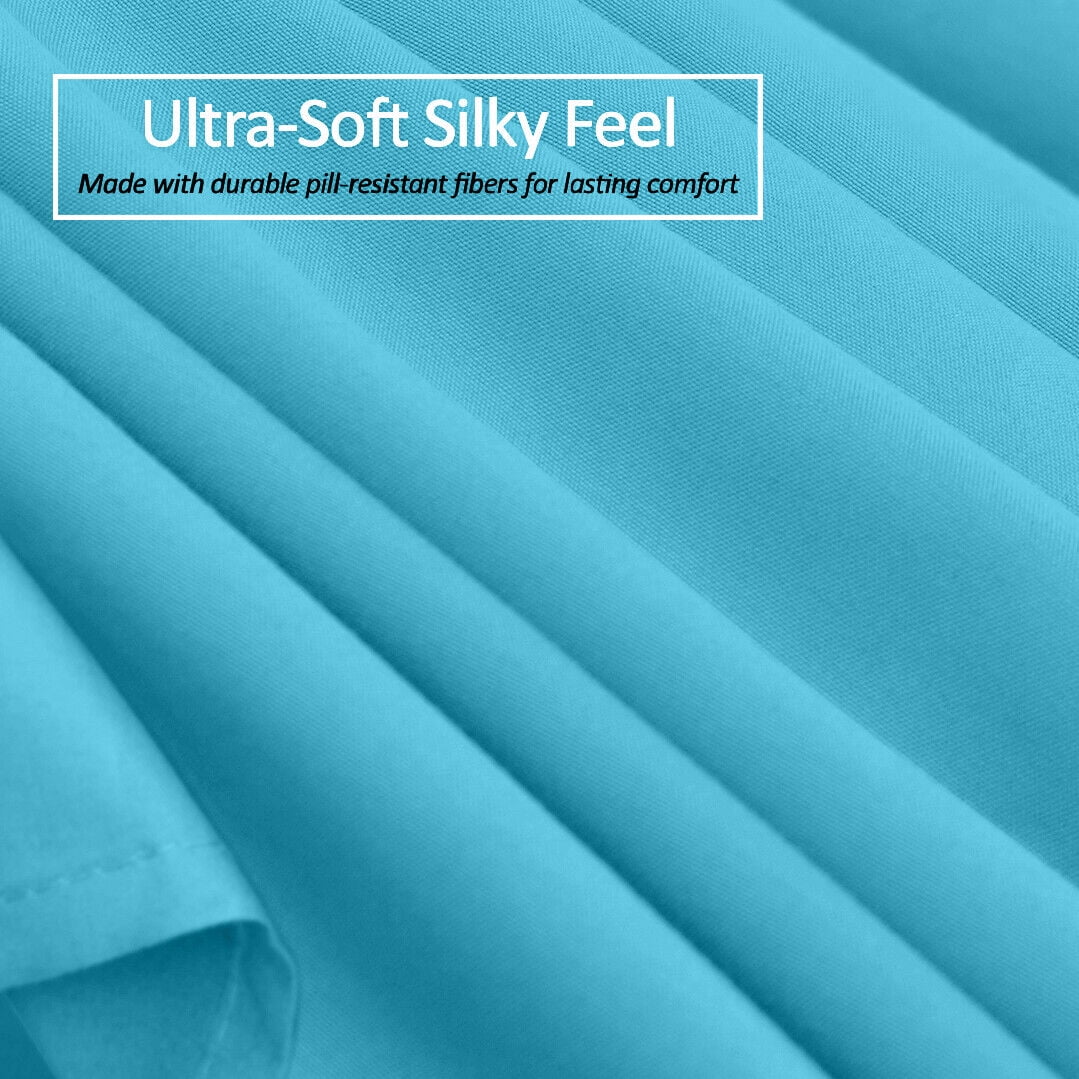 Luxury Bed Skirt  Solid Microfiber Pleated 14" Drop Premium Dust Ruffle