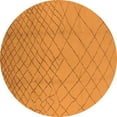 thumbnail image 1 of Ahgly Company Indoor Round Solid Orange Modern Area Rugs, 6' Round, 1 of 4