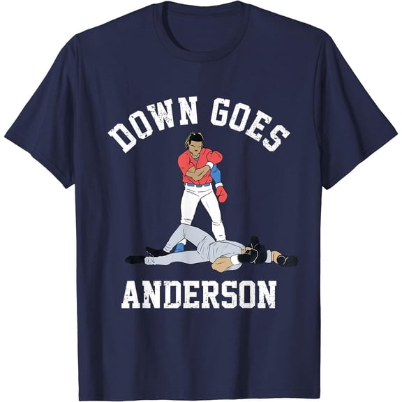 Baseball Down Goes Anderson Player T-Shirt