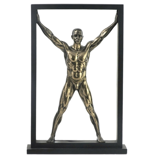 Nude Male - Stretched Out In A Frame - Artistic Nudes Sculpture