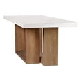 thumbnail image 2 of Seasonal Living Perpetual Lucca Teak Wood/Concrete Dining Table in Ivory White, 2 of 6