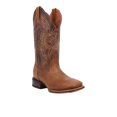 thumbnail image 2 of Dan Post Boots Womens Jillian Embroidered Pull On Square Toe Cowboy  Mid Ca, 2 of 5
